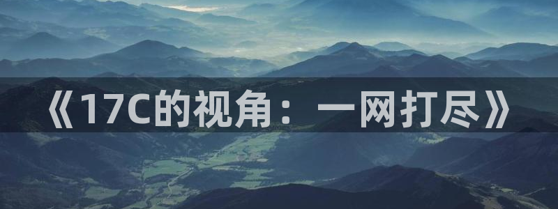 高血糖可以吃茄瓜吗:《17C的视角:一网打尽》